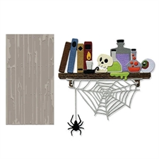 Sizzix Thinlits & Embossing Folder - Tim Holtz Vault Collection / Side-Order Laboratory